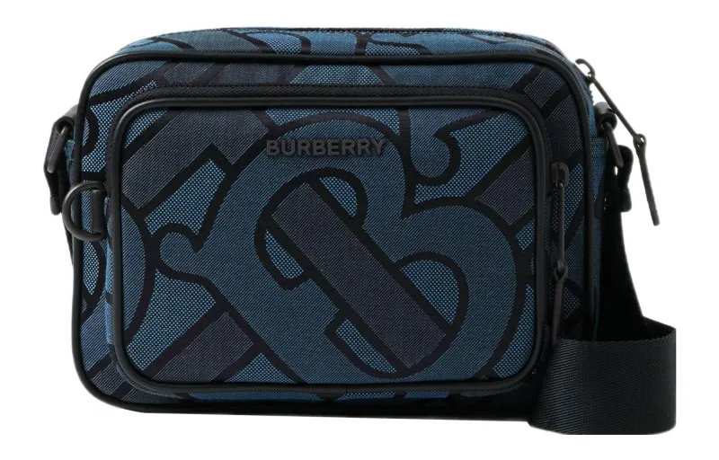 Burberry Jacquard Crossbody Bag, Shoulder Bag Men's Blue