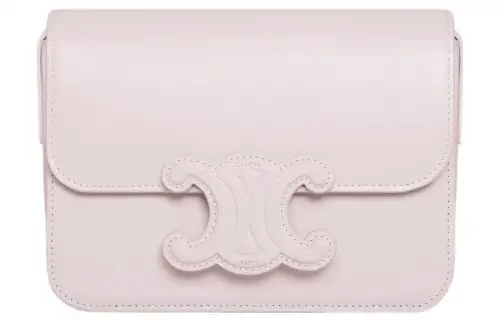 CELINE Triomphe Triumph Gate Cow Leather Shoulder Bag, Crossbody Bag Women's Light Pink