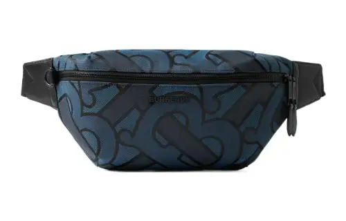 Burberry Cotton Fanny Pack Regular Men's Marine Blue