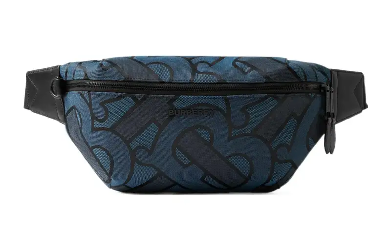 Burberry Cotton Fanny Pack Regular Men's Marine Blue