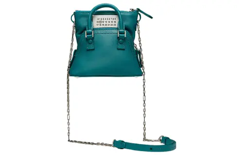 Maison Margiela 5AC Cow Leather Handbag, Shoulder Bag Women's Lake Blue
