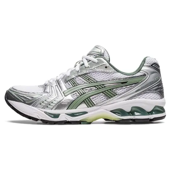 Asics Gel-Kayano 14 White Pure Silver Slate Grey Sage
