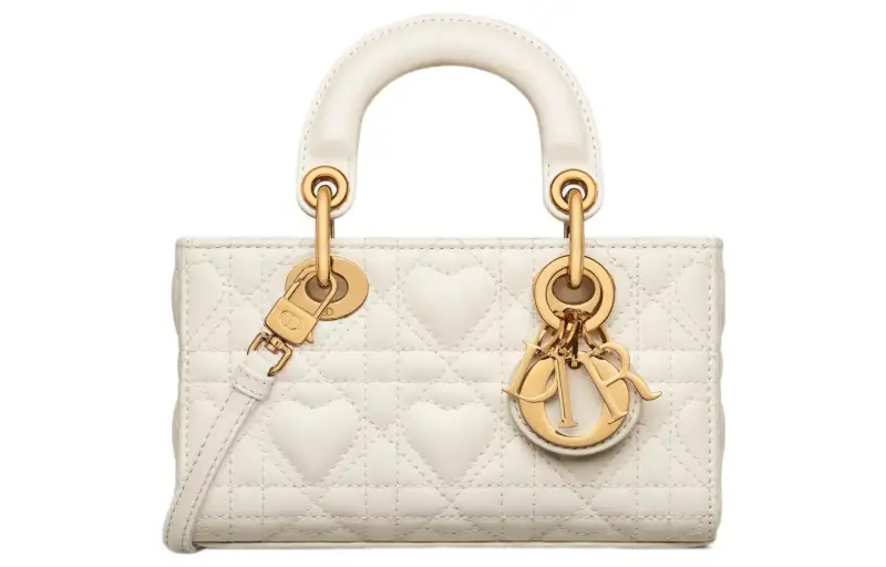 Valentine's Day Limited Edition DIOR Lady D Joy Lambskin Handbag, Shoulder Bag, Crossbody Bag, Handbag Extra Mini