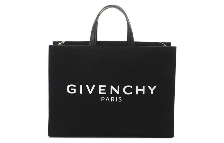 Givenchy Canvas Shoulder Bag, Crossbody Bag, Handbag Medium Women's Black