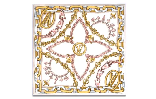 LOUIS VUITTON Bejeweled Square 90