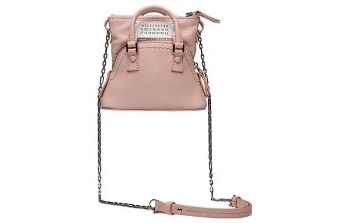 Maison Margiela 5AC Goatskin Handbag, Shoulder Bag, Crossbody Bag Women's Peach Pink