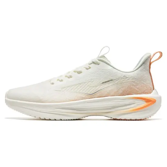 Erke Light Cloud Running Shoes Women's Low-Top White Orange
