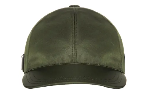 PRADA Nylon Baseball Caps Men's Green