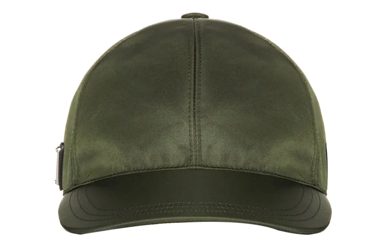 PRADA Nylon Baseball Caps Men's Green