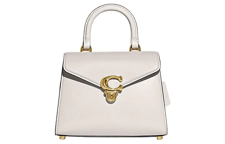 COACH Sammy Cow Leather Handbags Medium Women's White