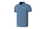 Li Ning Polo Shirt Men's Woad Dyed Blue