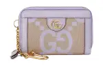 GUCCI Ophidia Canvas With Leather Wallet Regular Women's Purple