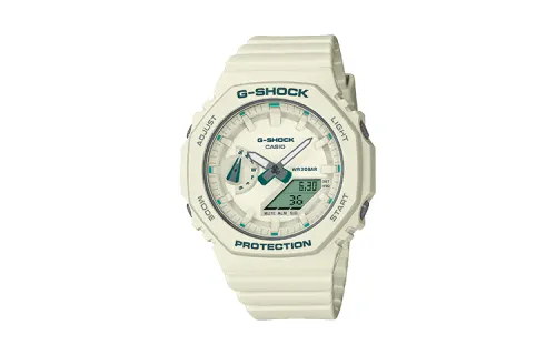 CASIO Unisex Liquid Crystal/Analog Dual Display Series White Watch