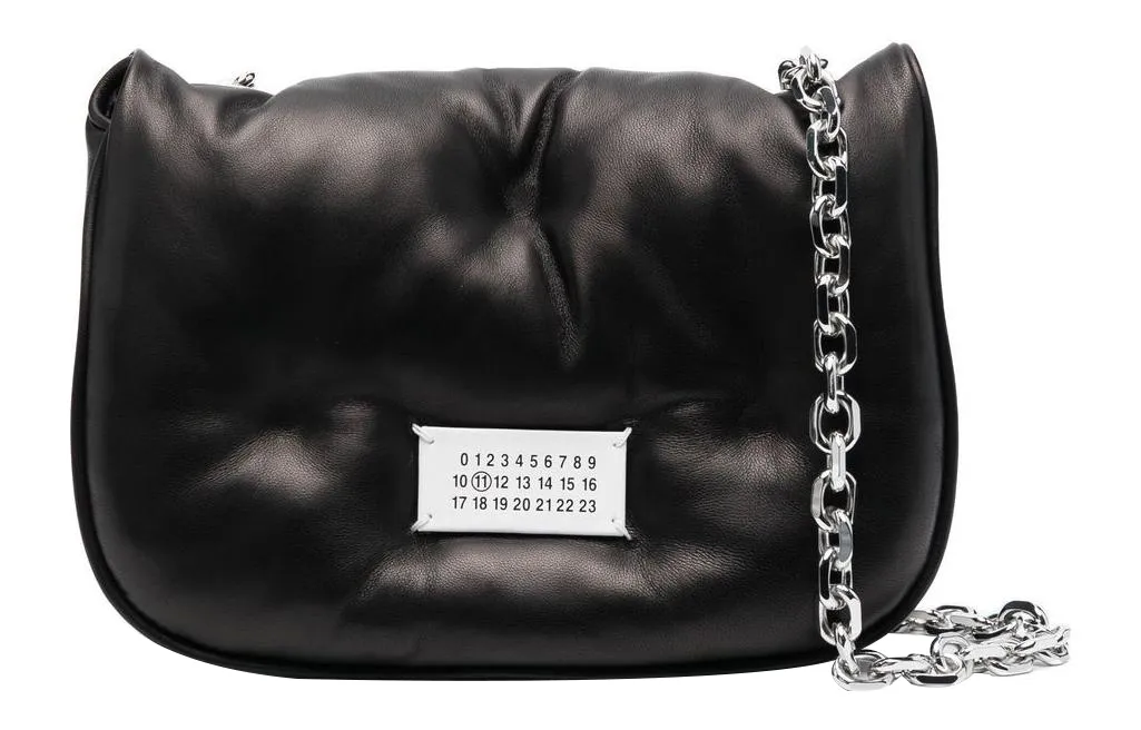 Maison Margiela Calfskin Crossbody Bags Men's Black