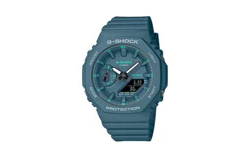 CASIO Unisex Liquid Crystal/Analog Dual Display Series Green Watch