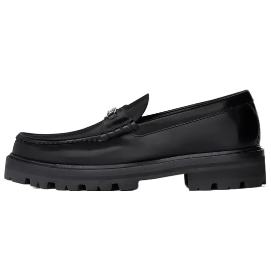 CELINE Margaret Triomphe Chunky Loafer 'Chain - Black Silver'