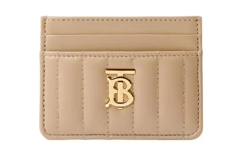 Burberry Lola Bag Leather Card Holder Women's Khaki