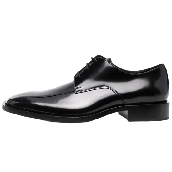 Balenciaga Rim Hi-Shine Derby Shoes 'Black'