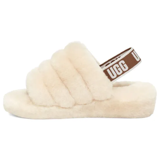 UGG Fluff Yeah Slides White Women's