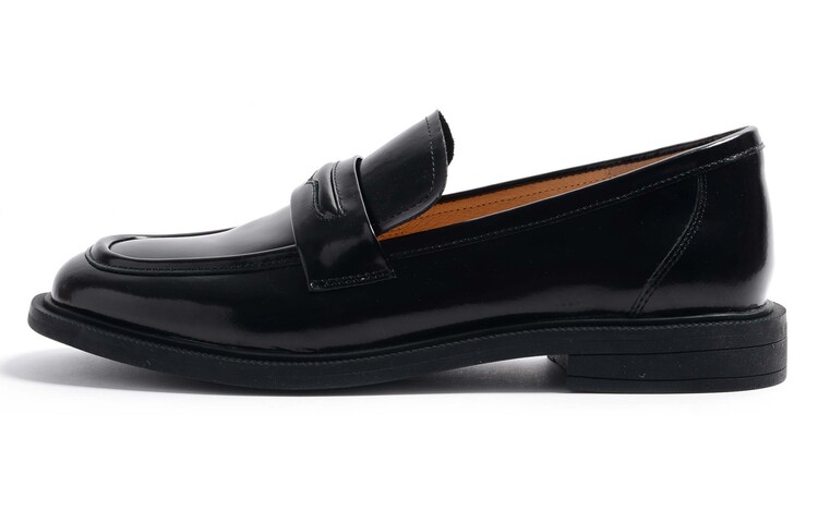 STEVE MADDEN Кожаные слипоны Simedan толстая Обувь женский черный