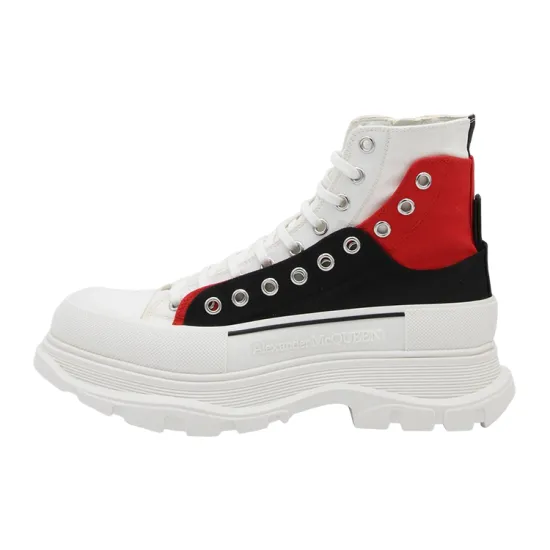 Alexander McQueen Colour-Block Lace-Up Boots