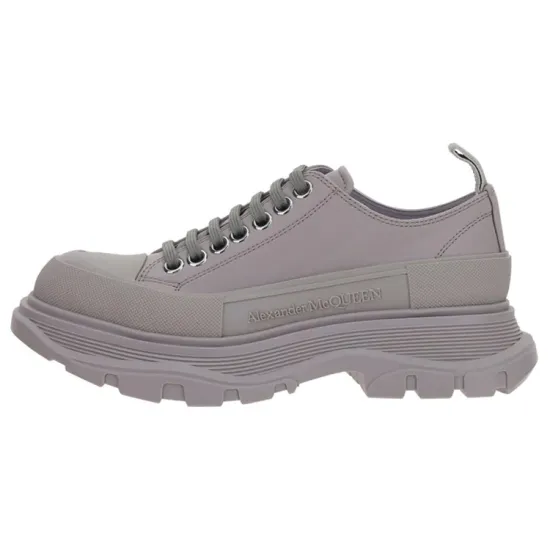 Alexander McQueen Tread Slick Low Lace Up Grey Women's