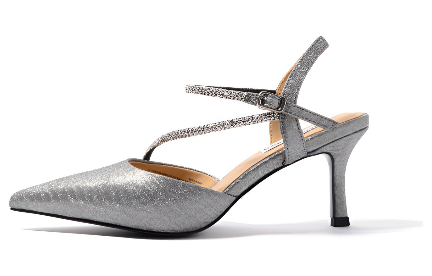 STEVE MADDEN Симетен ткань популярный с острым носом Тонкие каблуки на высоком каблуке Обувь 5см женский Милый