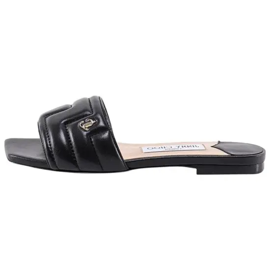 Jimmy Choo Themis Sandal Black Leather