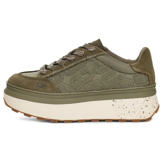 UGG Marin Lace Logo Platform Shoes Women's Burnt Olive
