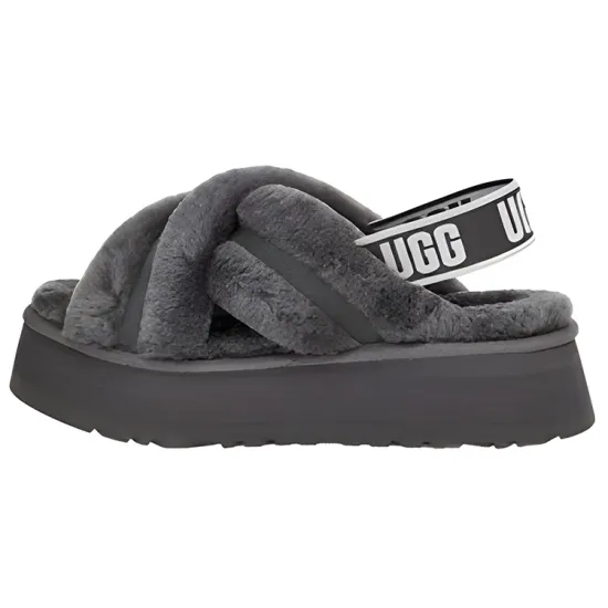 UGG DISCO Stylish Sandals Women's Gray