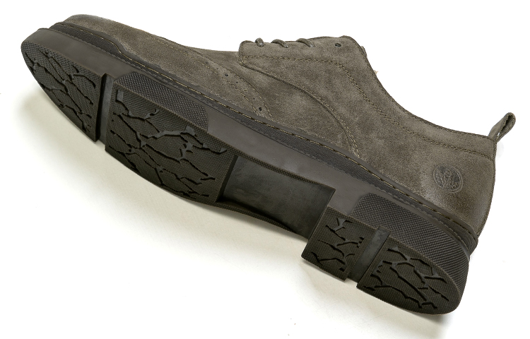 LEAVELAND Casual Leather Shoes Men's Low Top Khaki/Gray