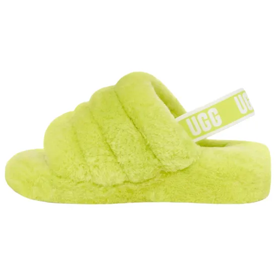 UGG Women's Fluff Yeah Slide 'Key Lime'