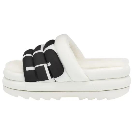 UGG Maxi Slide Logo White Women's
