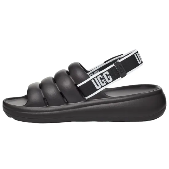UGG Sport Yeah Slide Black White