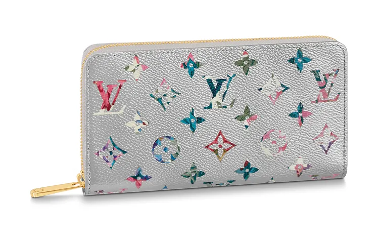 LOUIS VUITTON Zippy Wallet Silver