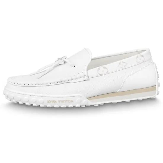 LOUIS VUITTON Racer Casual Shoes Men's White
