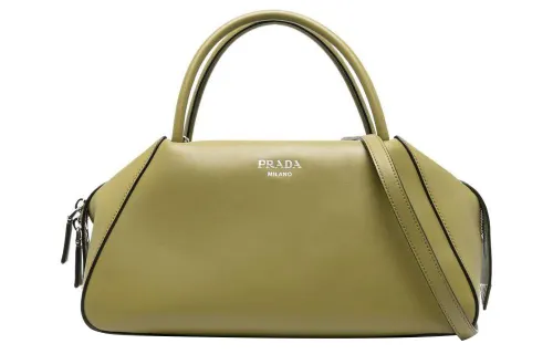 PRADA Calfskin Shoulder Bag, Crossbody Bag, Handbag Women's Khaki