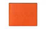 GUCCI Leather Wallet Men's Orange