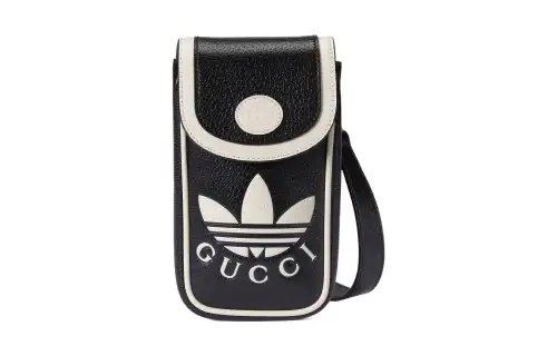 GUCCI X Adidas Cellphone Pouch Black Phone Bag