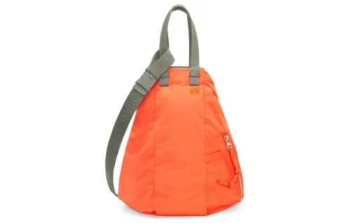 LOEWE Nylon Portable Crossbody Bag, Shoulder Bag Men's Orange/Army Green