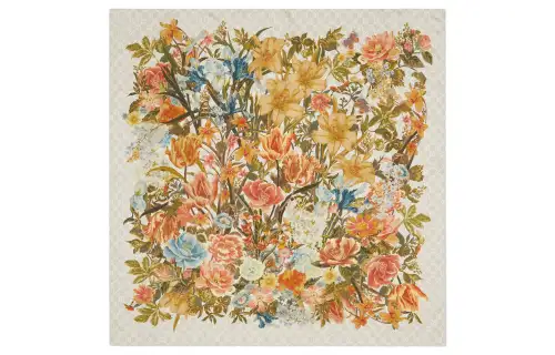 GUCCI Flora Silk Scarves Women's