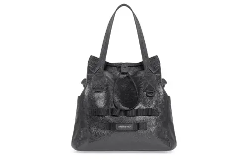 Balenciaga Army Fine Grained Sheepskin Tote Bag, Shopping Bag, Handbag, Shoulder Bag Regular Men's Dark Gray