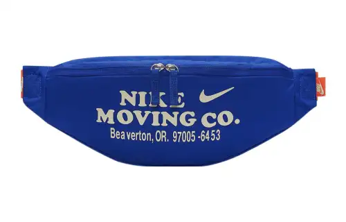 Nike Heritage Polyester One Shoulder Crossbody Fanny Pack Regular Unisex Blue