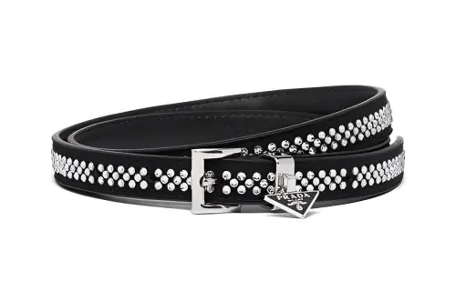 PRADA Leather Belts Women's Black /