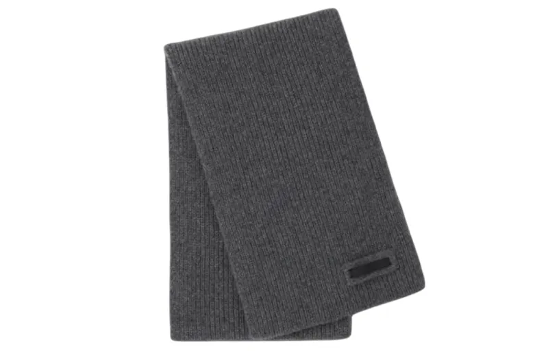PRADA Knit Scarves Men's Gray