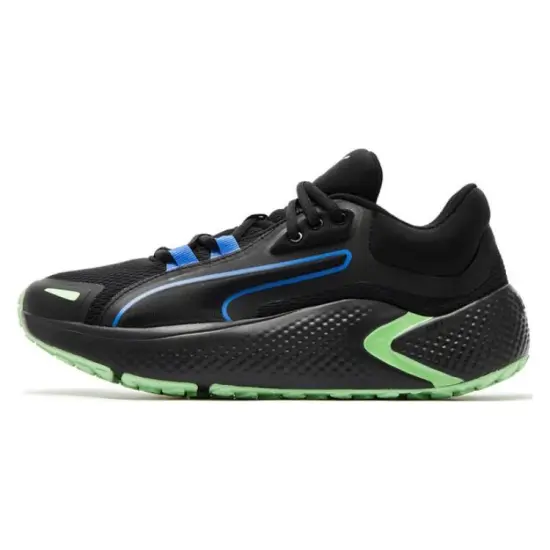 PUMA Softride Series Running Shoes Unisex Low-top Black/Blue/Green