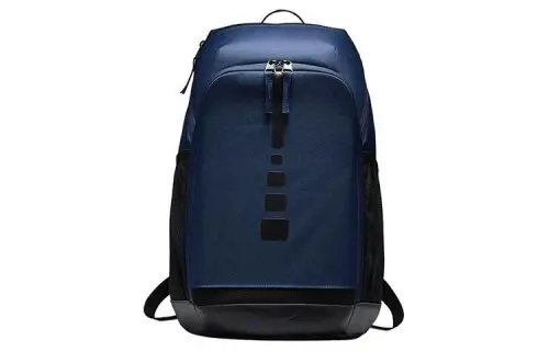 Nike Zip Closure Polyester Backpack Regular Unisex Midnight Marine Blue/Black