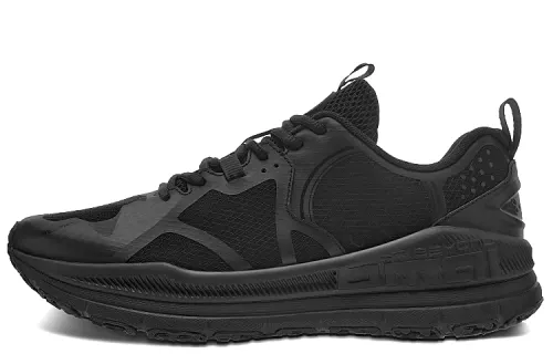 BMAI Must-make Expeditioner 3.0 Pace, flick and cushioning, mesh shock-absorbing, anti-slip, wear-resistant, breathable and wrap-around support, low top FOAM4+ midsole technology running shoes, women's Knight black