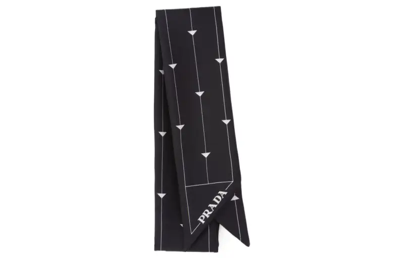 PRADA Knit Scarves Women's Black