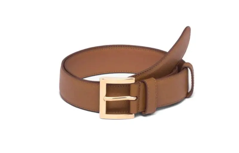 PRADA Leather Belts Women's Brown